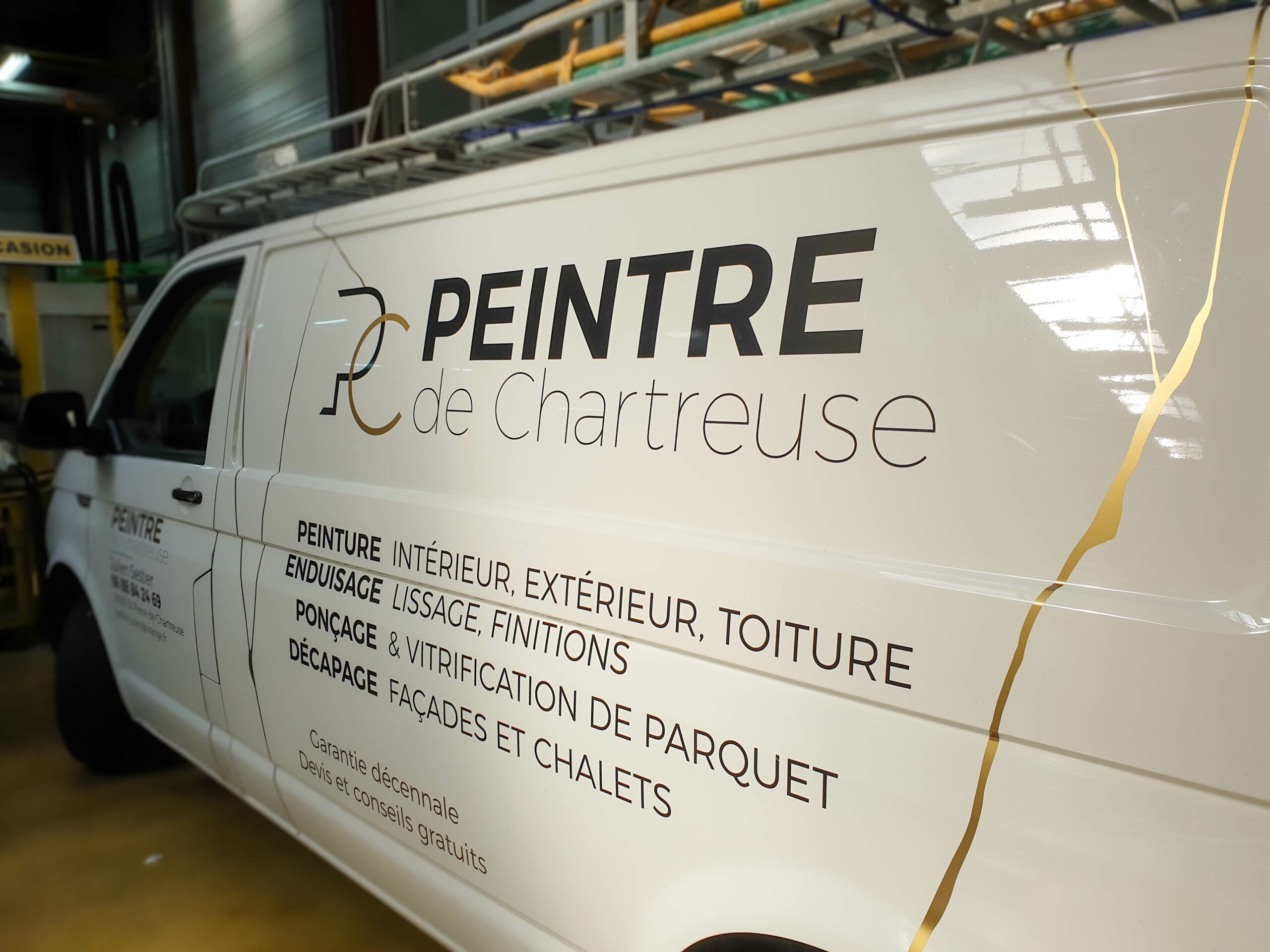 Publicit&eacute; sur v&eacute;hicule - Peintre